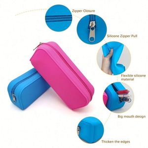 Estuche de Maquillaje Portátil de Silicona, Ecológico, Resistente al Agua y Duradero, con Cierre de Cremallera - Product Image 6