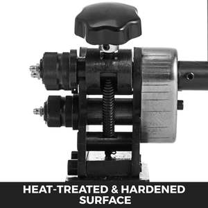 Doblador de rodillo de anillo de manivela portátil, tamaño de anillo de 3 pulgadas, redondo de 1/4 pulgadas y capacidad de acero plano de 1 "x 3/16" para manualidades de Metal - Product Image 5