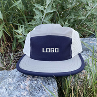 Gorra Snapback ajustable sin estructura con logotipo de fieltro bordado, gorra de camionero cortada con láser de campamento de 5 paneles para correr, pescar, Camping Unisex