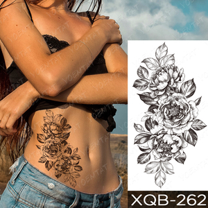 Autoadesivo del tatuaggio temporaneo impermeabile ti amo tatuaggi Flash stampa labbra farfalla fiori Body Art braccio manica finta <span class=keywords><strong>Tatoo</strong></span> donna - Product Image 5