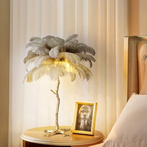 Chất lượng cao đà điểu lông LED Đèn sàn hậu hiện đại Thiết kế với cơ thể đồng giá trị lớn giá tốt - Product Image 1