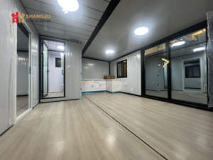 Conteneur d'expédition préfabriqué Roues <span class=keywords><strong>de</strong></span> <span class=keywords><strong>maison</strong></span> Petites maisons mobiles pour travail en ligne <span class=keywords><strong>Maison</strong></span> Salon Appartement Bureau mobile Travail - Product Image 4