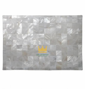 Set de table rectangulaire en nacre écologique de 6 mm d'épaisseur, moderne, personnalisable, de haute qualité, à prix abordable au Vietnam - Product Image 1