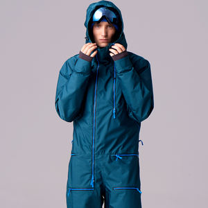 سترة ثلجية جبلية مخصصة مقاومة للماء مقاومة للرياح تنفس بدلة تزلج غير مرتبطة للرجال والنساء بدلة تزلج وثلج - Product Image 2