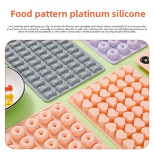 <span class=keywords><strong>Mini</strong></span> Donut QQ Gummy Bone Heart <span class=keywords><strong>Molde</strong></span> <span class=keywords><strong>de</strong></span> silicona para Chocolate Jelly Cookie Cross-Border Baking & Pastelería Herramientas - Product Image 2