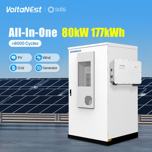 Inversor de Alto Voltaje VoltaNest Solis de 80kW, 100kW, 125kW, Generador Solar, Sistema de Energía Solar de 240kWh, Batería <span class=keywords><strong>Fotovoltaica</strong></span> - Product Image 1