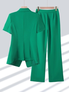 Completo Estivo da <span class=keywords><strong>Donna</strong></span> Anna Khaki, Pantaloni Larghi e Top, <span class=keywords><strong>Abbigliamento</strong></span> Casual di Qualità, Set 2 Pezzi - Product Image 3