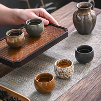 Lot de 5 tasses japonaises en céramique de style antique, avec coffrets cadeaux – Promotion directe usine