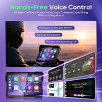 Bestsonic Pantalla IPS Portátil de 7 Pulgadas para Motocicleta con Carplay/Android Auto Inalámbrico, BT, IP67 Impermeable, OEM/ODM/Personalización