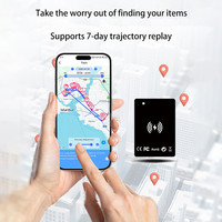 Mini Portefeuille K2, Traceur de Carte Intelligente, Anti-Perte pour Enfant, Localisateur avec GPS de Voiture, Compatible IOS et Android, pour Portefeuille, Sac, Carte