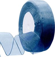 Ruban en organza 25 yards, rubans en mousseline transparente pour l'artisanat, décorations de mariage, emballage cadeau pour la Saint-Valentin, nœuds