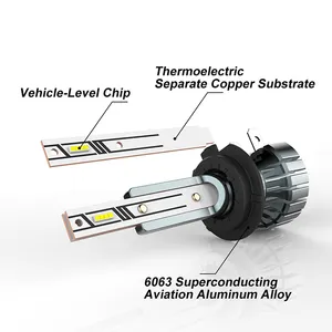 बोकोको K6a कार के हेड लाइट बल्ब 20000 lm 12v 24V H4 की एलईडी हेडलाइट