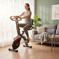 Equipo de Fitness 5 en 1, Bicicleta de Ejercicio Plegable con Resistencia Magnética para Fisioterapia, Gimnasio, Culturismo y Ejercicio en Casa