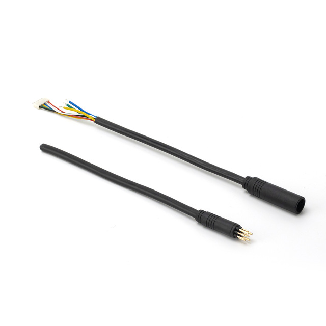 Custom 9-Pin PVC Electric Male Female Connectors 3+6 Pole Waterproof Lighting Cable Plug for E-Scooter Rated 10A Copper Contact