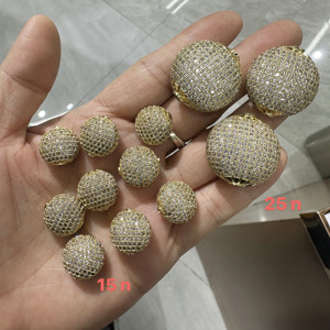 Ouro Prata Rosa Ouro Preto Espaçador Redondo Liso Branco Arco-íris Zircão Pavimentado Cobre Forma Moeda Spacer <span class=keywords><strong>Beads</strong></span> Para Fazer Jóias - Product Image 2