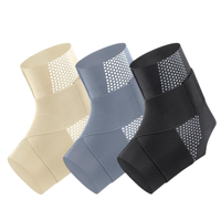 Attelle de cheville de sport avec logo OEM Protecteur de cheville de football Sangle de compression en nylon Ceinture Bandage élastique noir Support de cheville de gymnastique sportive