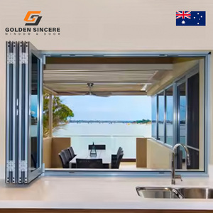 Ventanas plegables de aleación de aluminio con rotura de puente térmico modernas estándar GS Australia - Product Image 4