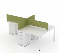 Table de bureau moderne extensible pour 2 à 10 personnes pour la maison ou l'espace de travail partagé intégré