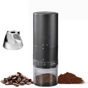 Nuevo Molinillo de Café de Acero Inoxidable con 38 Niveles de Ajuste, Recargable por USB, Portátil para Uso Doméstico y al Aire Libre, Eléctrico - Product Image 1
