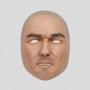 Novelty Halloween Costume <b>Party</b> Silicone Head Realistic Human Face Lifelike Mask - Product Image 1