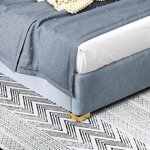 럭셔리 킹 퀸 사이즈 가죽 프린스 침대 스토리지 박스 침대 룸 가구 소년 어린이 어린이 침실 세트 - Product Image 4