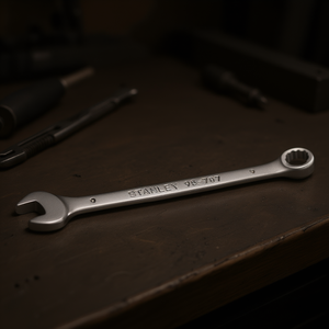 Clé combinée Stanley 9 mm métrique à embout ouvert et à embout fermé pour réparation mécanique - Product Image 3