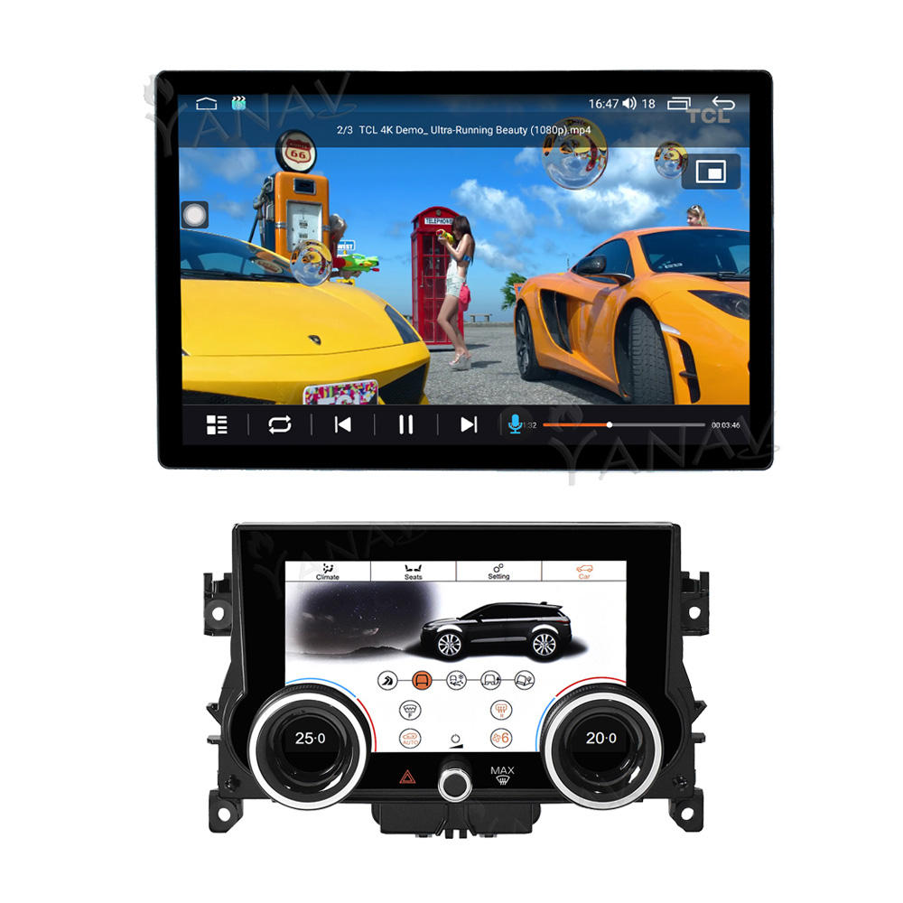 64GB car radio and ac panel