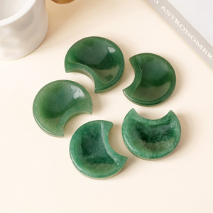 Cuenco de Cristal de <span class=keywords><strong>Aventurina</strong></span> Natural con Forma de Corazón y Luna para Limpieza Energética, Sanación, Reiki, Decoración del Hogar y Meditación, Venta al Por Mayor - Product Image 4