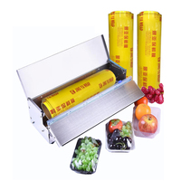 Promotions Réductions Pvc Cling Film Restaurant En Plastique Alimentaire Emballage 1500M Jumbo Rouleau