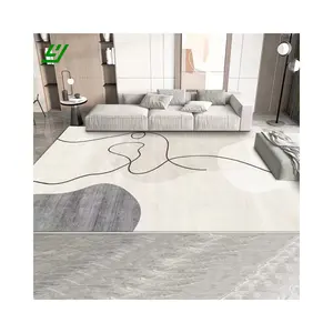 YIHEYI all'ingrosso personalizzato velluto di cristallo di peluche design moderno soggiorno all'aperto 3d stampato tappeti e tappeti
