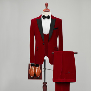 Offre Spéciale de haute qualité personnalisé nouveaux hommes costumes populaire trois pièces <span class=keywords><strong>velours</strong></span> hommes <span class=keywords><strong>costume</strong></span> de mariage - Product Image 4