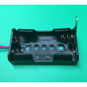 خلية 2 X AA 3V حافظة حامل بطارية بلاستيكية سوداء مع مفتاح قاطع بطارية داعمة Soporte & Rack - Product Image 5