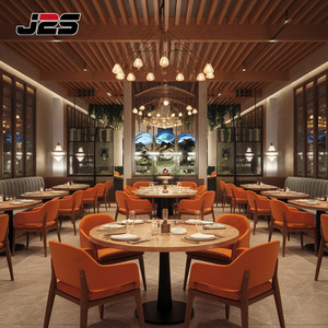 Proveedor de Muebles para Restaurantes Diseño 3D Personalizado Soluciones Interiores Modernas de Madera Maciza para Hoteles Cafeterías Garantía de 3 Años - Product Image 1