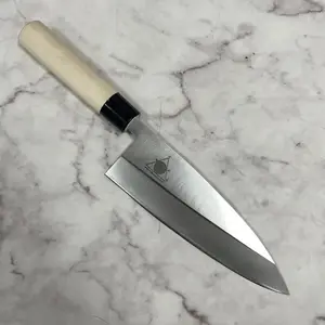 Beste Prijs Slijper Handgemaakte Keuken Japanse Santoku Sushi Chef Mes Met Berkenhout Handvat Filet Vis Snijmachine Mes