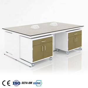 Laboratuvar mobilyası çalışma masası çelik Lab çalışma masası paslanmaz çelik çalışma masası - Product Image 4