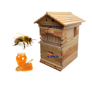 hot product wooden self flowing bee box /bee keeping bee house auto frame