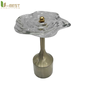 <span class=keywords><strong>Table</strong></span> basse <span class=keywords><strong>ronde</strong></span> U-best pour salon d'hôtel, plateau en <span class=keywords><strong>plexiglas</strong></span>, <span class=keywords><strong>table</strong></span> d'appoint en acier inoxydable, décoration de chevet - Product Image 6
