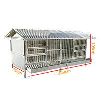 Cage pour animaux de compagnie en acier inoxydable à cadre épaissi pour poulets, lapins et petits animaux, durable et respirante, montage facile, utilisation intérieure/extérieure
