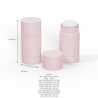 Contenant de déodorant en stick cylindrique en plastique PP mat hermétique Choebe 35g 50g 75g, emballage de tube de gel anti-transpirant