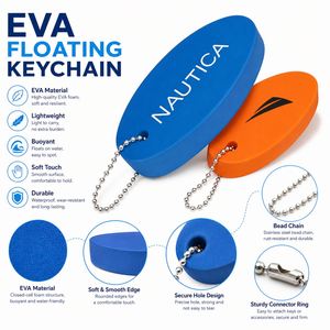 Porte-clés flottant durable en mousse PU avec logo personnalisé pour la navigation de plaisance, la voile, la plage, la natation, cadeau promotionnel - Product Image 4