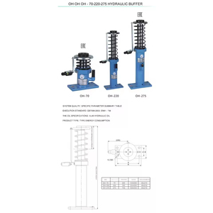 Amortiguador Hidráulico para Elevador Aodepu OH-80-175-210, Componente de Seguridad para Elevador, Resorte de Base para Elevador, Resorte de Elevación, Amortiguador para Cabina de Elevador - Product Image 6