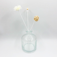 Bouteille diffuseur de parfum en verre vide ronde de 500 ml avec bouchon en liège, emballage en carton