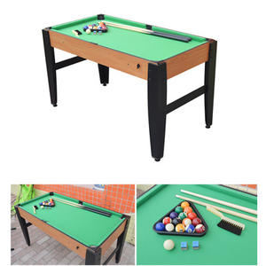 Table de <span class=keywords><strong>jeu</strong></span> combinée Table multi-jeux 6 en 1, livrée avec billard, hockey, tennis de table, baby-foot, pouf, TM-2068 de basket-ball - Product Image 2