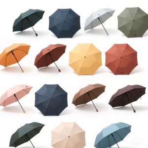 High Quality Market Promotional Wholesale Custom logo 3 <b>Fold</b> Umbrella for the Rain - Product Image 2