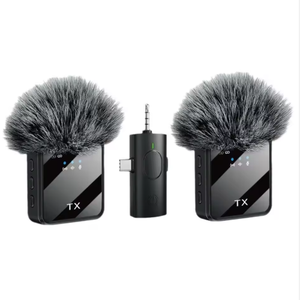 F11-2Wireless Microphone Connector 3 in 1 Hands Free <strong>Reporting</strong> Wireless Lapel Microphone for Mobile Phone <strong>Street</strong> Interview - Product Image 1