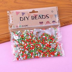 Kit de Fabricación de Joyería con Cuentas de Vidrio, Cuerda Elástica, Dijes de Arcilla Polimérica y Cuentas Sueltas de Colores Variados para Pulseras - Product Image 1