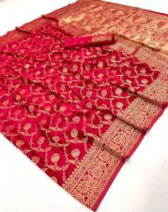 Lo más nuevo, la mejor calidad, hermosa, nueva, PURE MASHRU SATIN, TEJIDO SAREES, tonos de tela de seis yardas, precio al por mayor - Product Image 6