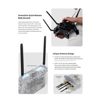 Stasiun Genggam 7" Smart Controller Dual-Band 2.4/5GHz Transmisi Video Industri FPV UAV Drone remote control