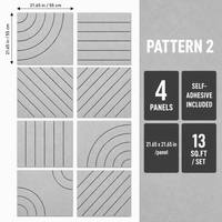 Panneau acoustique décoratif en feutre PET sculpté à rainures, insonorisant, pour mur d'accentuation de bureau ou d'hôtel
