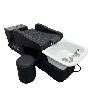 เตียงสระผมร้านทำผม เตียงสระผมแบบกึ่งเอนได้สุดพิเศษสำหรับร้านทำผม เตียงสระผมสไตล์เรโทรสุดอินเทรนด์ เตียงสระผมแบบรวมในตัว - Product Image 3